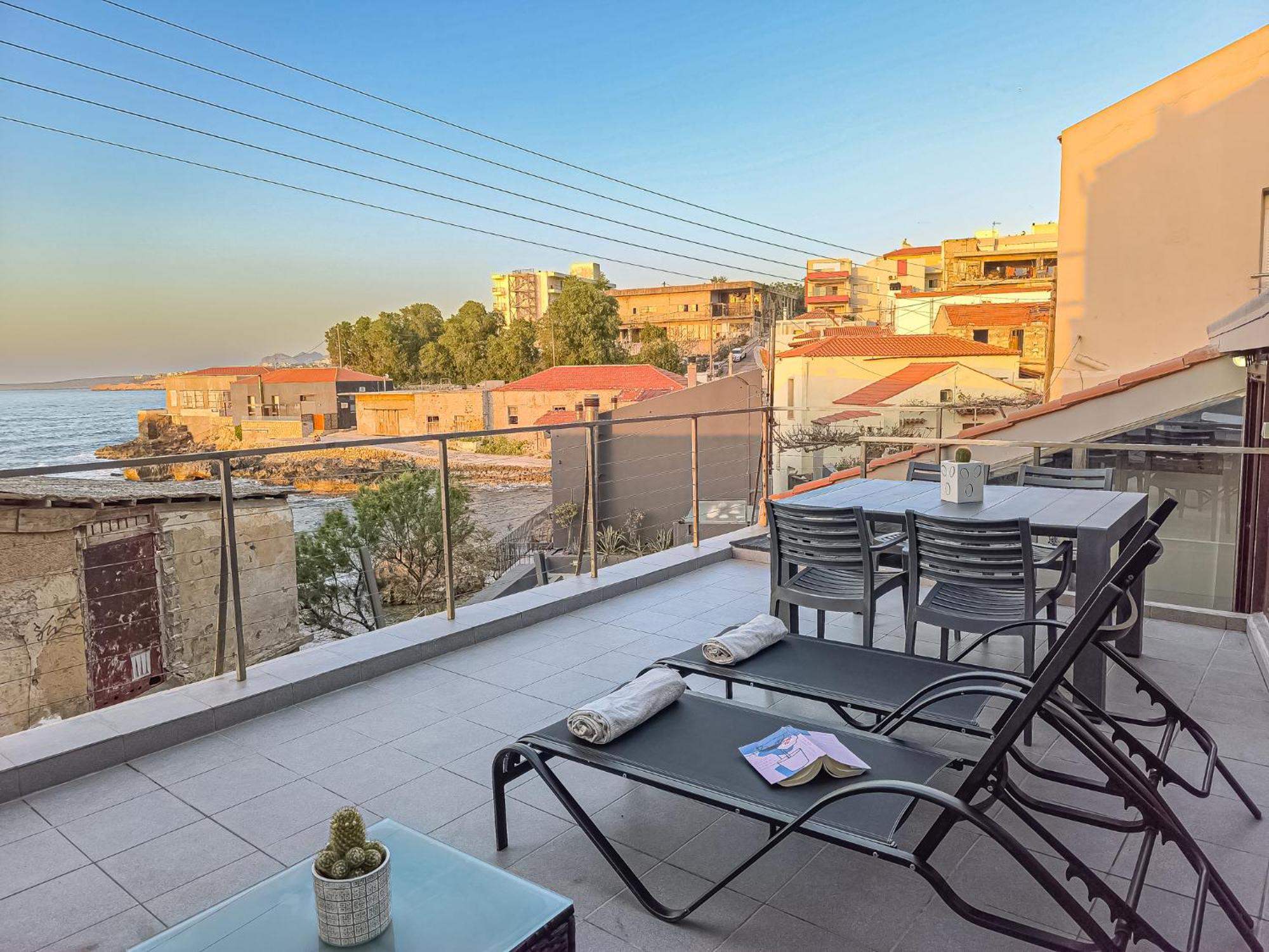 Charming Old Tannery House With Spacious Veranda And Stunning Sea View! Ханья Экстерьер фото